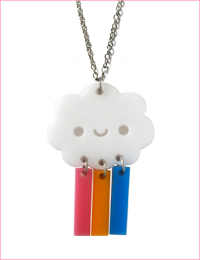 Happy Rainbow Cloud necklace