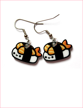 Happy Sushi earrings