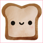 Plush Toast Pillow (double sided!)
