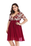 Floral Plus Size Dress  XL-5XL