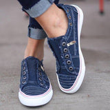 Women Canvas Casual Flats Shoes Vintage Sneaker Loafers