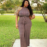 Plus Size Floral Print Sexy Jumpsuits XL-4XL