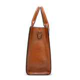 Classic Tote Oil Large Capacity Shoulder Bag