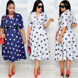 Polka Dot Plus Size Dress