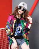 Fashion Printed Long Sleeve Baseball Uniform