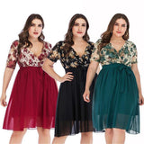 Floral Plus Size Dress  XL-5XL