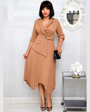 Plus Size Ruffles OL Style Dress