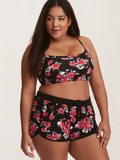 Black Fashion Print Bikini XL-4XL