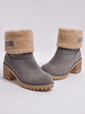 Chunky Mid Calf Winter Snow Boots