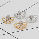 Openwork Lotus Earrings