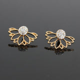 Openwork Lotus Earrings