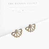 Openwork Lotus Earrings