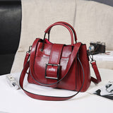 Retro Style Oil Wax Leather Shoulder Bag Handbag