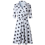 Polka Dot Plus Size Dress