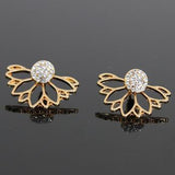 Openwork Lotus Earrings