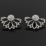 Openwork Lotus Earrings