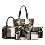 Fashion Stitching Contrast Mother-In-Law Bag (Six-Piece Set)