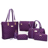 Diamond Lattice Mother Bag Six-Piece Set