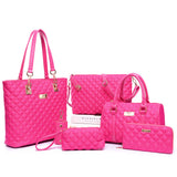 Diamond Lattice Mother Bag Six-Piece Set