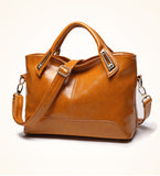 Fashion Trend Oil Wax Leather Women's Shoulder Bag