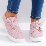 Casual Solid Color Bow Flat Loafers