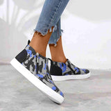 Round Toe Platform Zipper Daily Sneakers