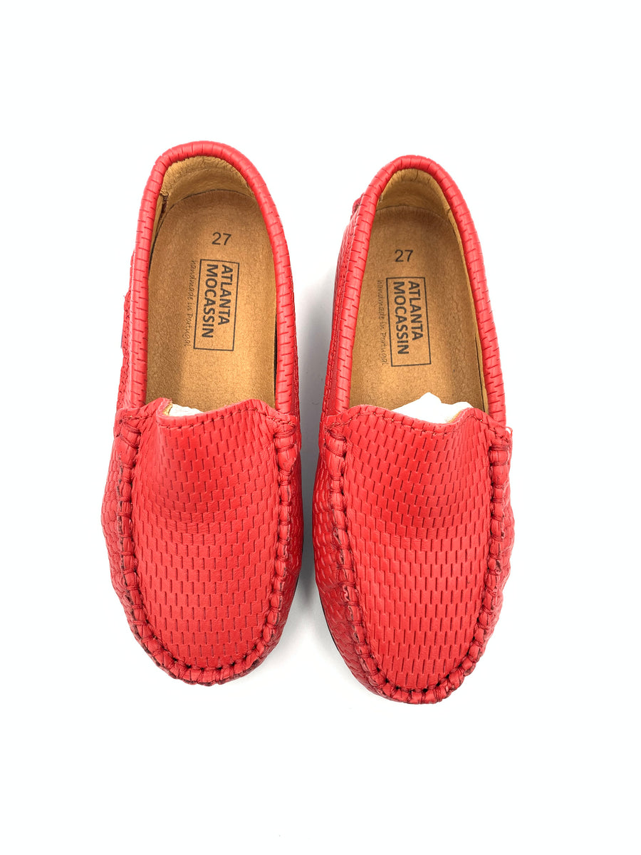 atlanta mocassin red loafer