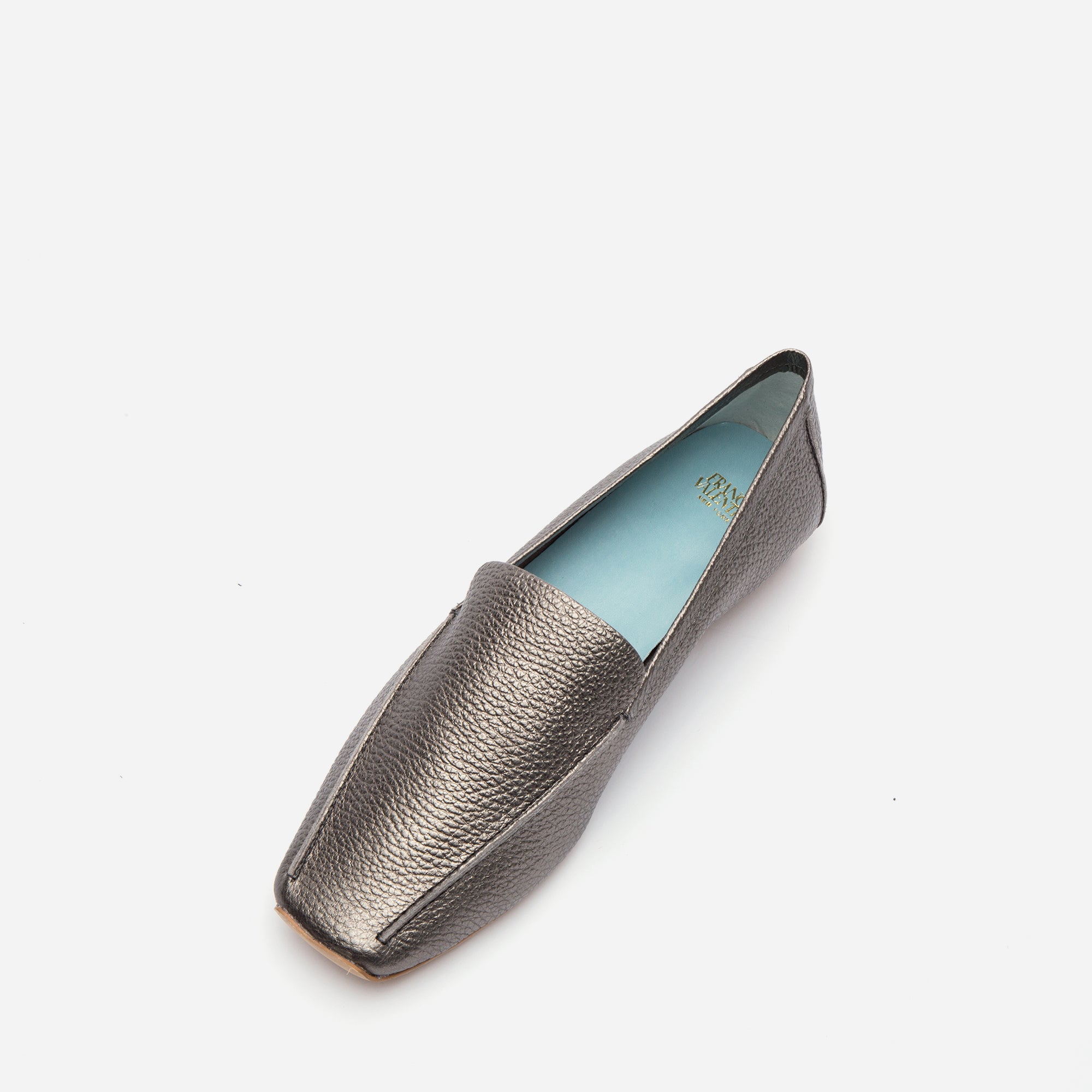 Elyce Loafers Tumbled Leather Pewter