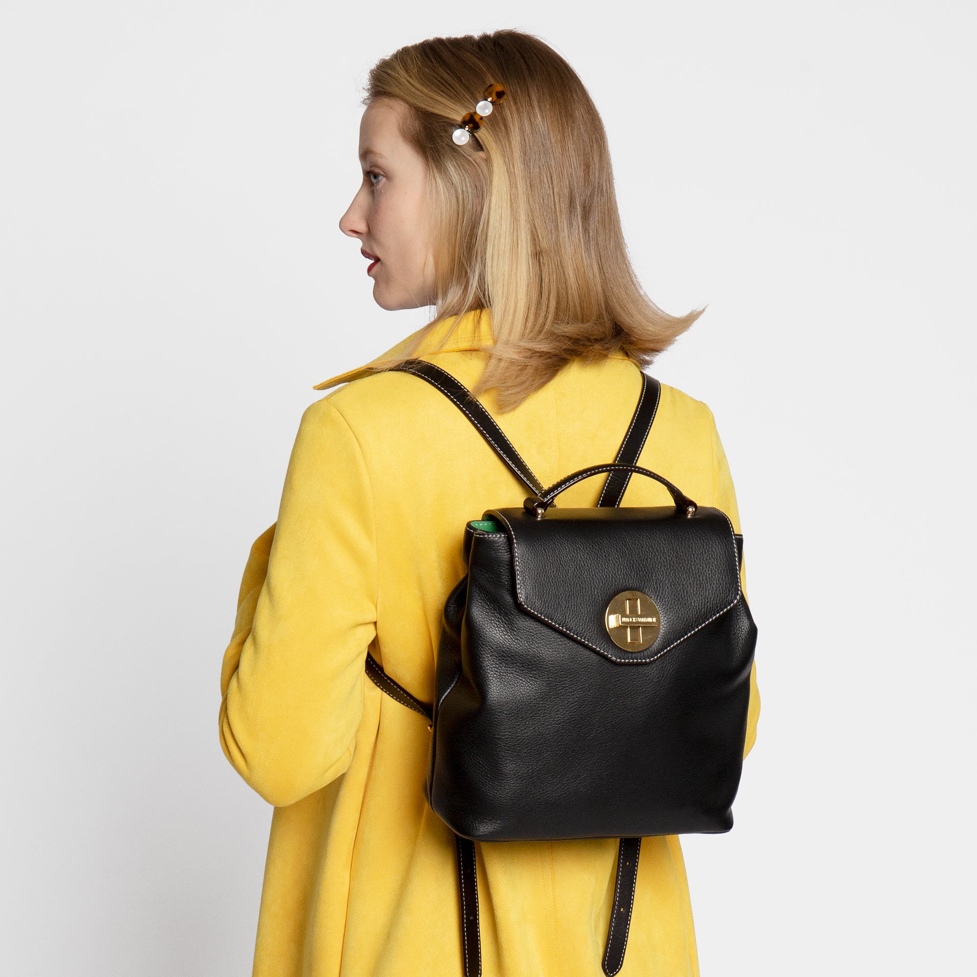 Midge Backpack Tumbled Leather Oyster
