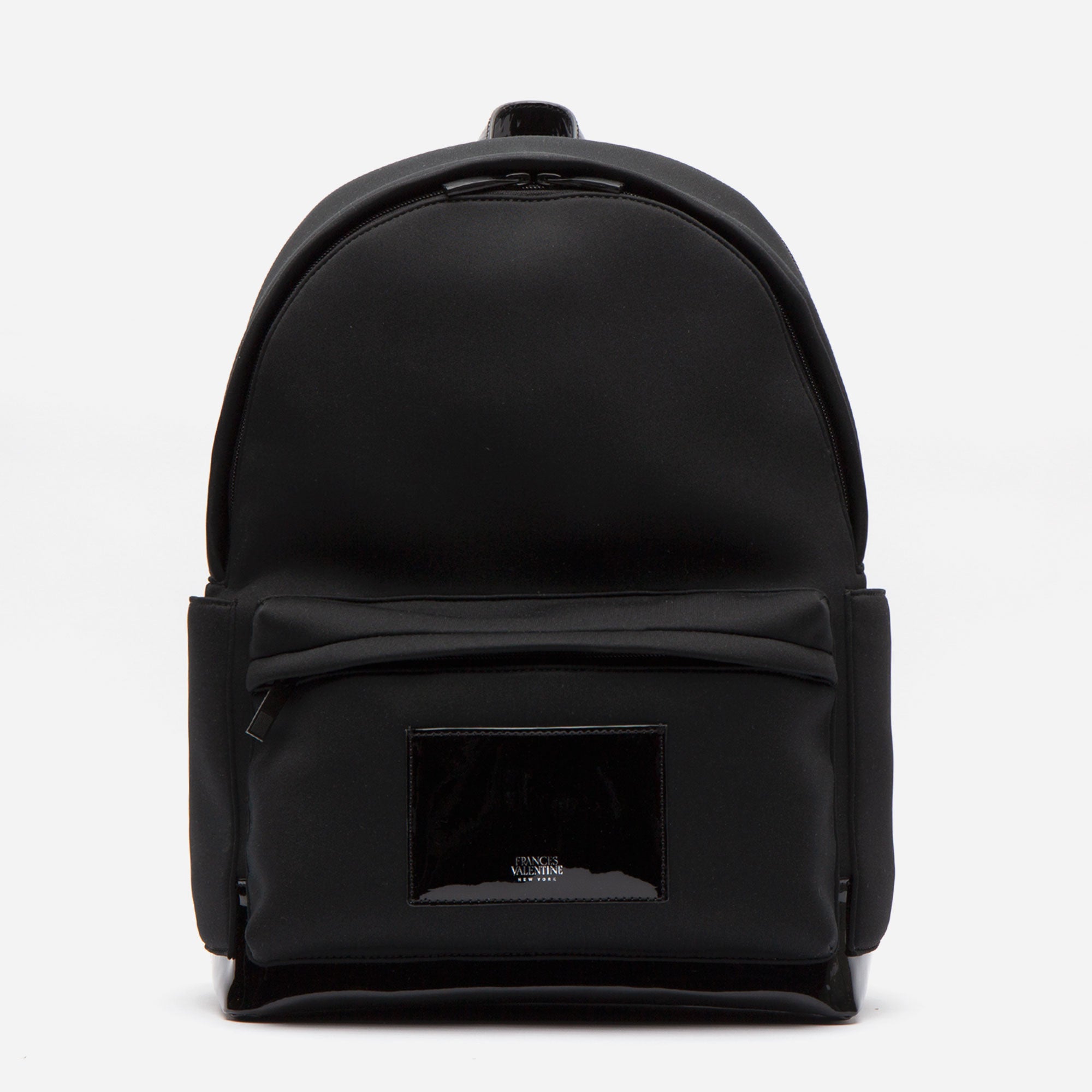 black neoprene backpack