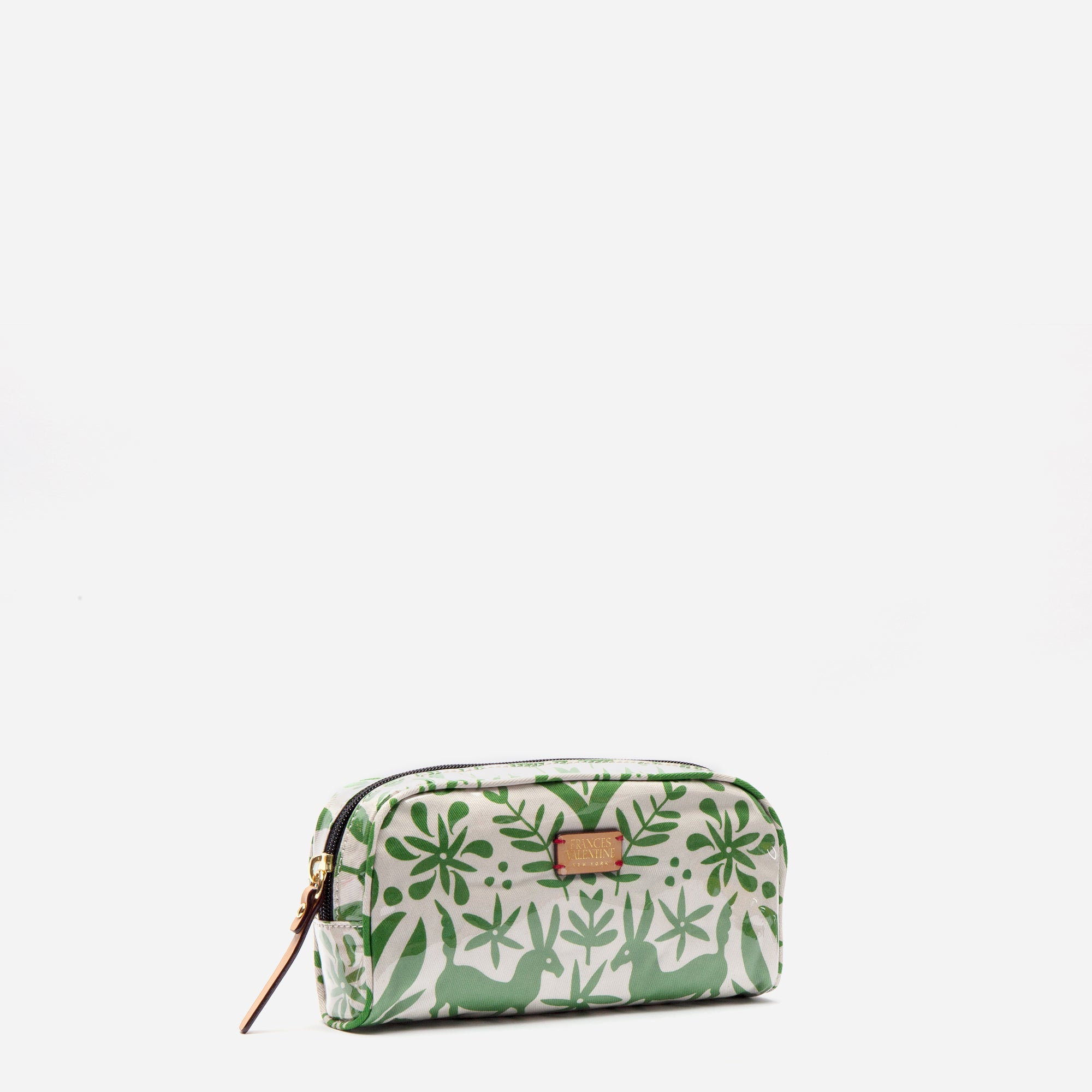 Small Cosmetic Otomi Print Green