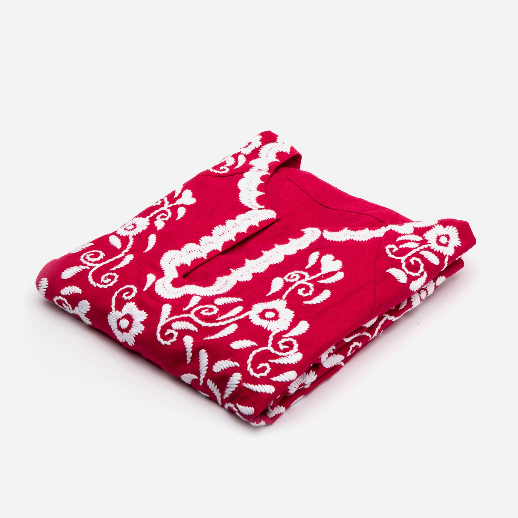 Peacock Caftan Dress Scarlet