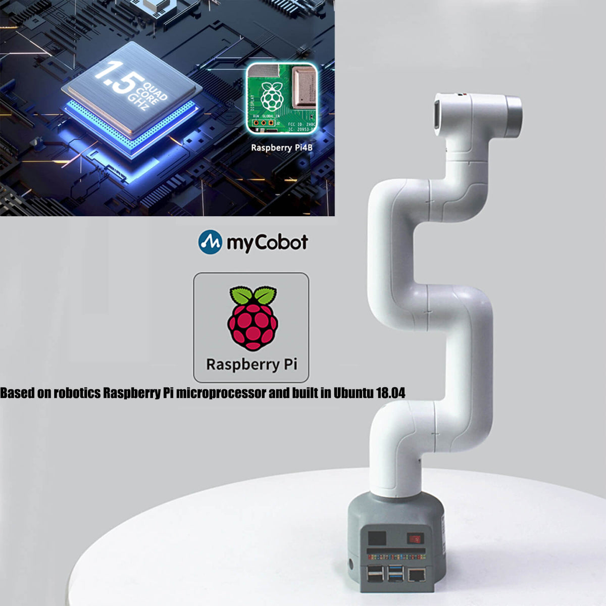 Raspberry Pi myCobot Pi 6-DoF robot from Elephant Robotics