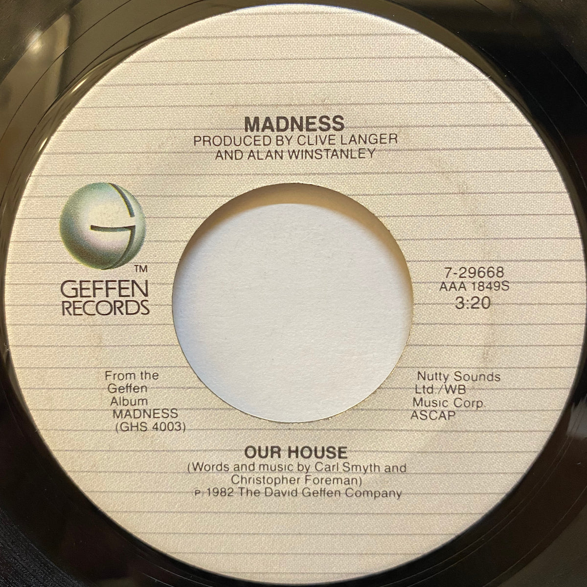 Madness / Our House | VINYL7 RECORDS
