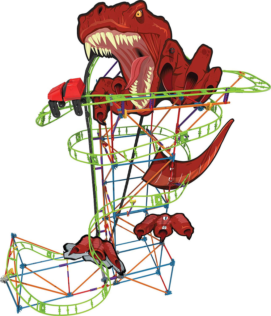 knex dinosaur roller coaster