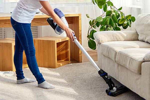 #5 Frequent Vacuuming and Dusting removes dust mite allergens