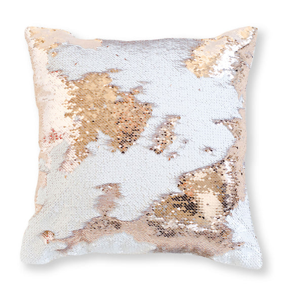 sequin pillow with picture