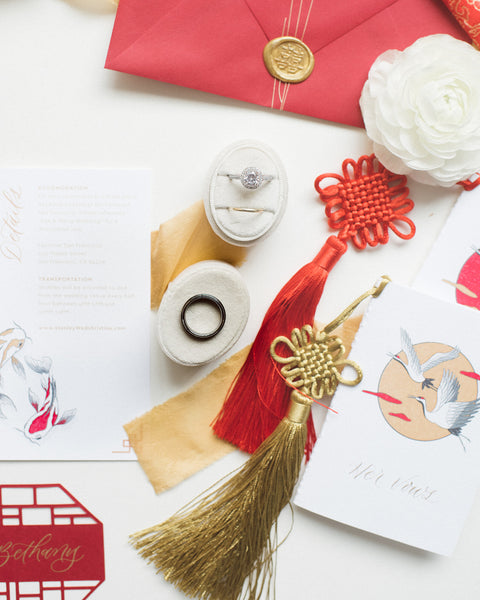 12 Beautiful Chinese Wedding Traditions and Customs, Tea Ceremony Invitations, By East Meets Dress