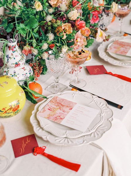 Chinese Wedding Banquet Decorations, Oranges as Traditional Chinese Element in Table Decor