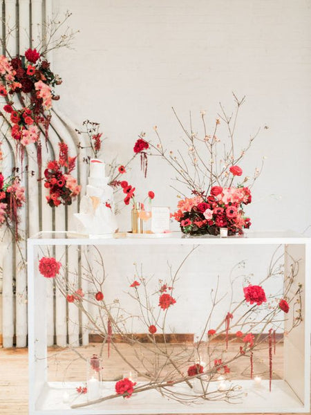 Modern Chinese Wedding Banquet Decorations, Floral Display