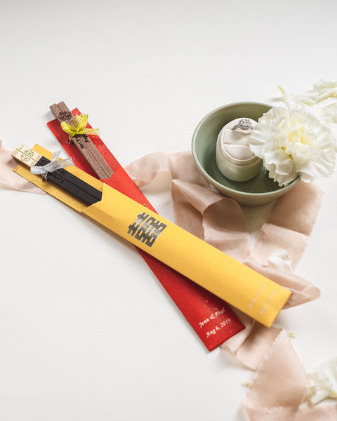 5 Must-Have Chinese Wedding Symbols For Your Wedding, Chinese Wedding Guest Favors, Custom Chopsticks, By East Meets Dress