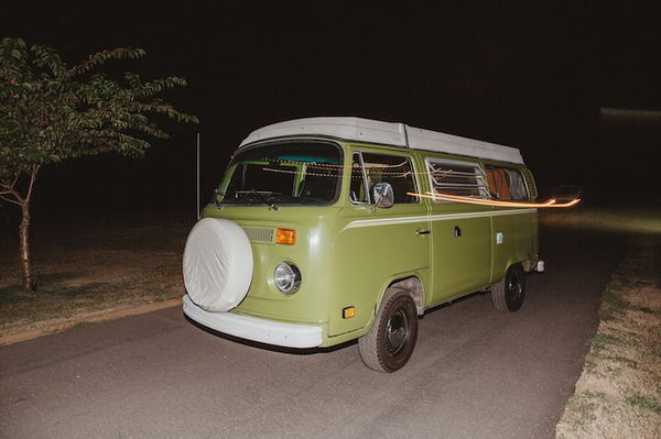 East Meets Dress Nature Inspired Outdoors Taiwanese American Wedding with VW Bus
