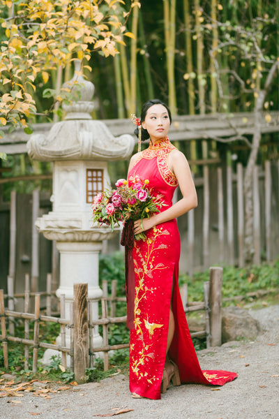 Modern Cheongsam Qipao Dress For Your Chinese Wedding Inspiration, Lea Dress