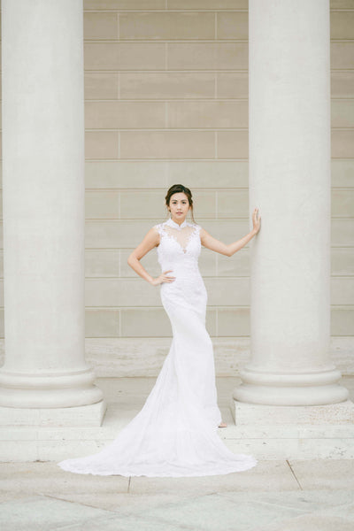 Modern Cheongsam Qipao Dress For Your Chinese Wedding Inspiration, White Chinese Wedding Dress