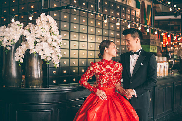 Modern Cheongsam Qipao Dress For Your Chinese Wedding Inspiration, Red A-Line Dress