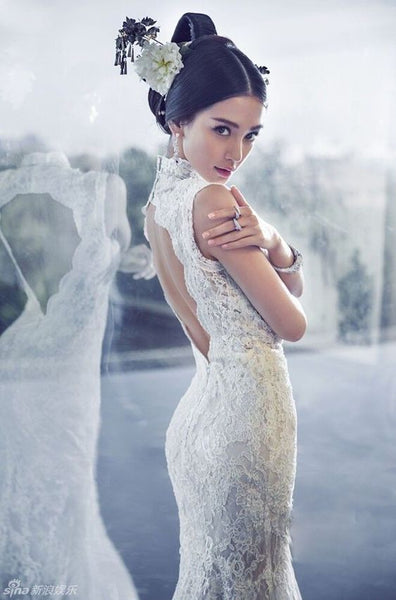 Modern Cheongsam Qipao Dress For Your Chinese Wedding Inspiration, Chinese Wedding Dress Angelababy