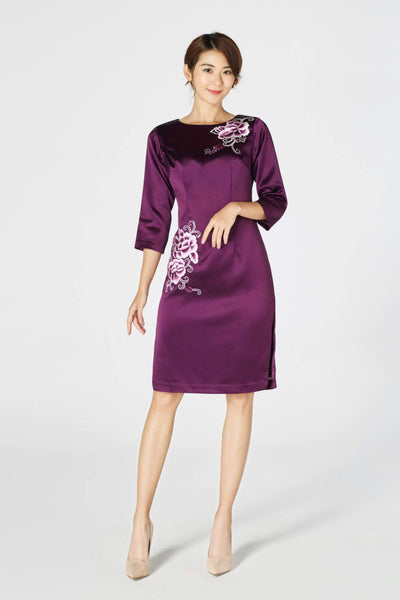 Lauren-Dress-Purple-Embroidered-Silk-Dress-Cheongsam-Qipao-East-Meets-Dress
