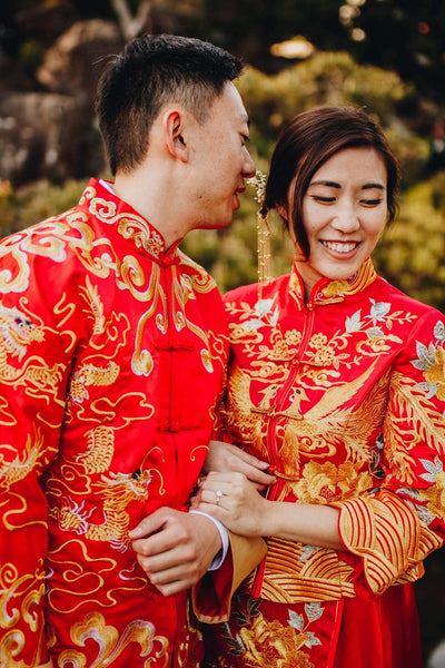 5 Must-Have Chinese Wedding Symbols For Your Wedding, Phoenix Dragon Qun Kwa Dresses, By East Meets Dress
