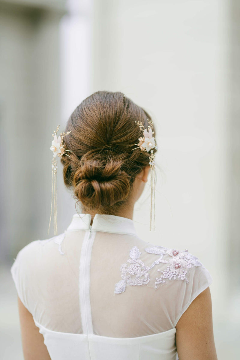 pink hair pins