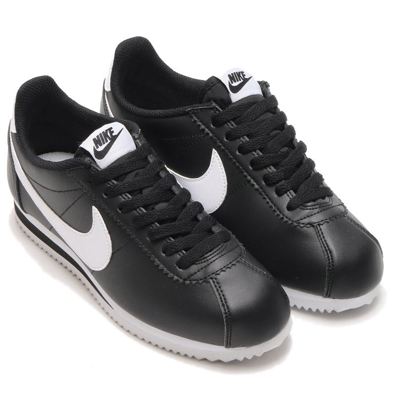 Nike Leather Cortez (Black & White Swoosh) – Trilogy Merch